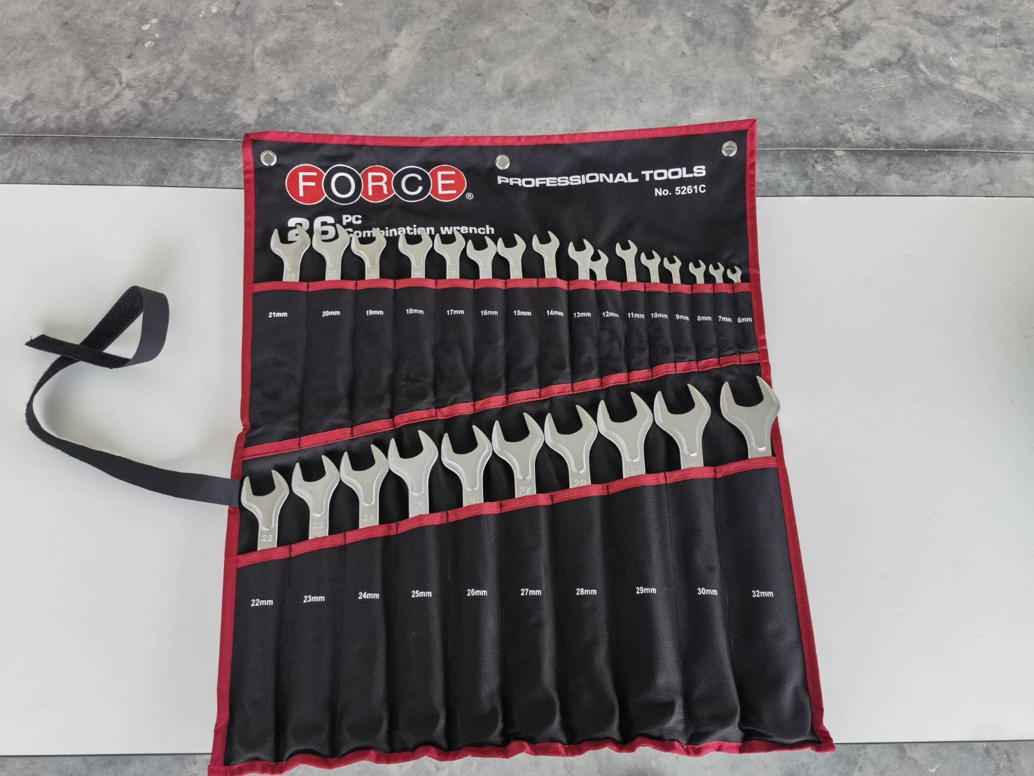 FORCE ชุดประแจแหวนข้างปากตาย 26 ชิ้น รุ่น 5261C - Image 5