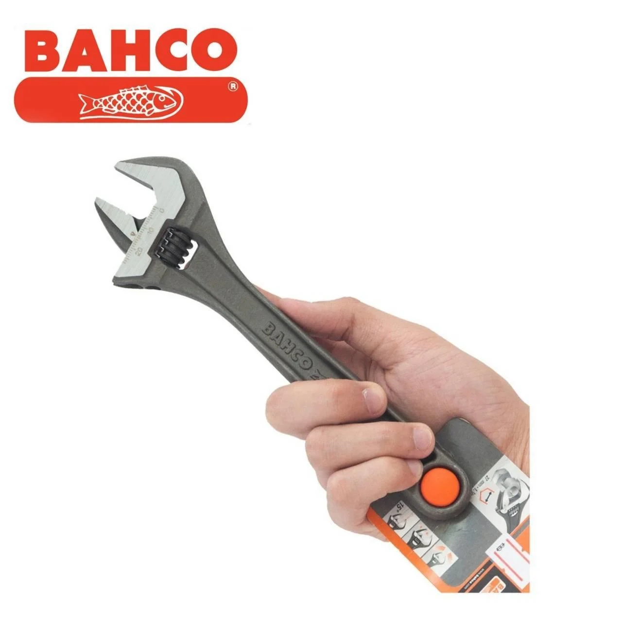 BAHCO ประแจเลื่อน 8" รุ่น 8071 - Image 2