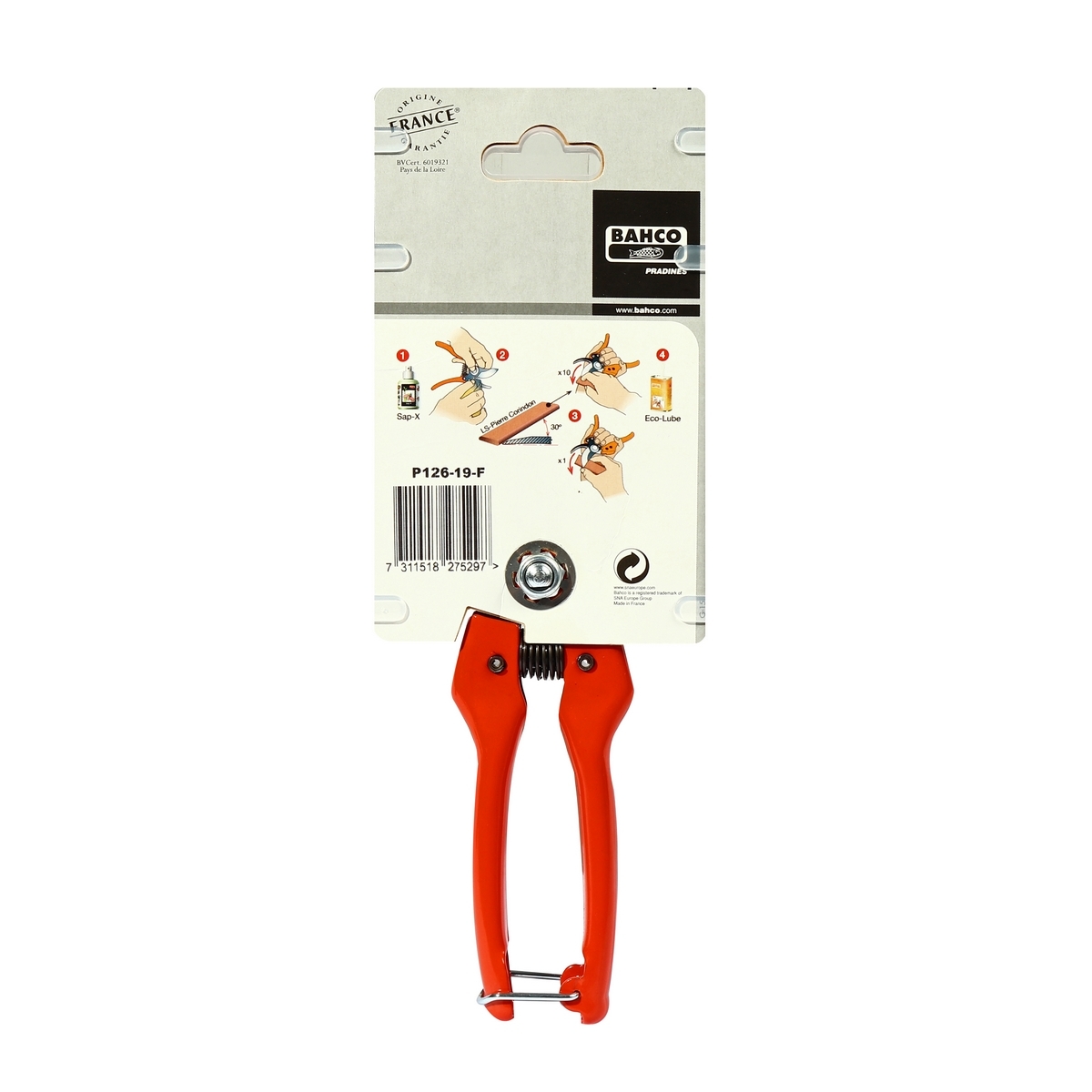 BAHCO กรรไกรแต่งกิ่ง 19 ซม. รุ่น P126-19-F