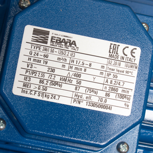 EBARA ปั๊มแสตนเลส - 3สาย รุ่น 3M 50-125/2.2 - Image 3