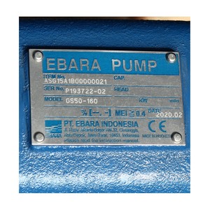 EBARA ปั๊มเพลาลอย ไม่รวมหน้าแปลน รุ่น GS 50-160 - Image 4