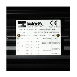 EBARA ปั๊มน้ำหลายใบพัดแบบตั้ง รุ่น EVMS5 7F5/1.5 - Image 5