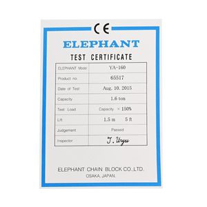 ELEPHANT รอกโยกโซ่ 1.6 TON รุ่น (YA-160) - Image 6