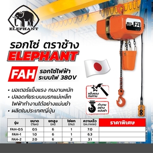 ELEPHANT รอกโซ่ไฟฟ้า รุ่น FAH-0.5 - 0.5 T/ 380V (6ม.) - Image 5