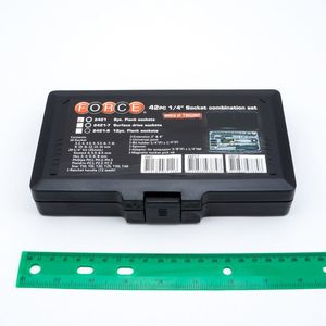 FORCE ชุดลูกบ๊อกซ์ HOME USE 1/4"+42ชิ้น รุ่น 2421 - Image 3
