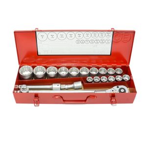 FORCE ชุดลูกบ๊อกซ์12PT. ขนาด 3/4" 20 ชิ้น รุ่น 6201 - Image 2