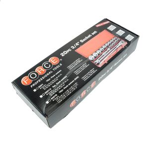 FORCE ชุดลูกบ๊อกซ์12PT. ขนาด 3/4" 20 ชิ้น รุ่น 6201 - Image 4