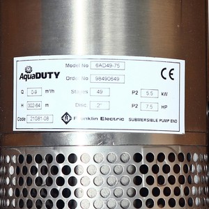 FRANKLIN ชุดปั๊ม 8AD 2 แรง 8 ใบพัดท่อ 2" 220V. - Image 2