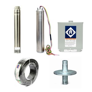 FRANKLIN ชุดปั๊ม 8AD 3 แรง 15 ใบพัดท่อ 2" 220V.