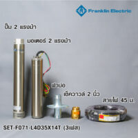 FRANKLIN ชุดปั๊มน้ำบาดาล 2 HP 3เฟส 2"รุ่น L4D35X14