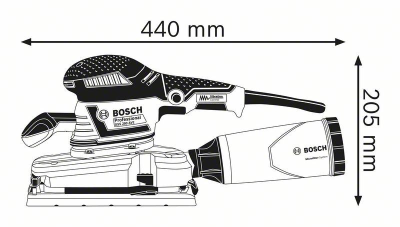 BOSCH รุ่น GSS 280 AVE เครื่องขัดกระดาษทราย - Image 2