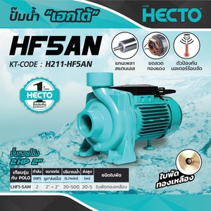 HECTO ปั๊มหอยโข่ง 2 HP รุ่น HF5AN - Image 4