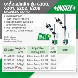 INSIZE ขาตั้งแม่เหล็กปรับองศาได้ รุ่น 6200-60 - Image 4