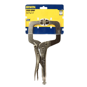 IRWIN 11SP คีมล็อคตัวซี(มีแผ่นรอง) ขนาด 11"