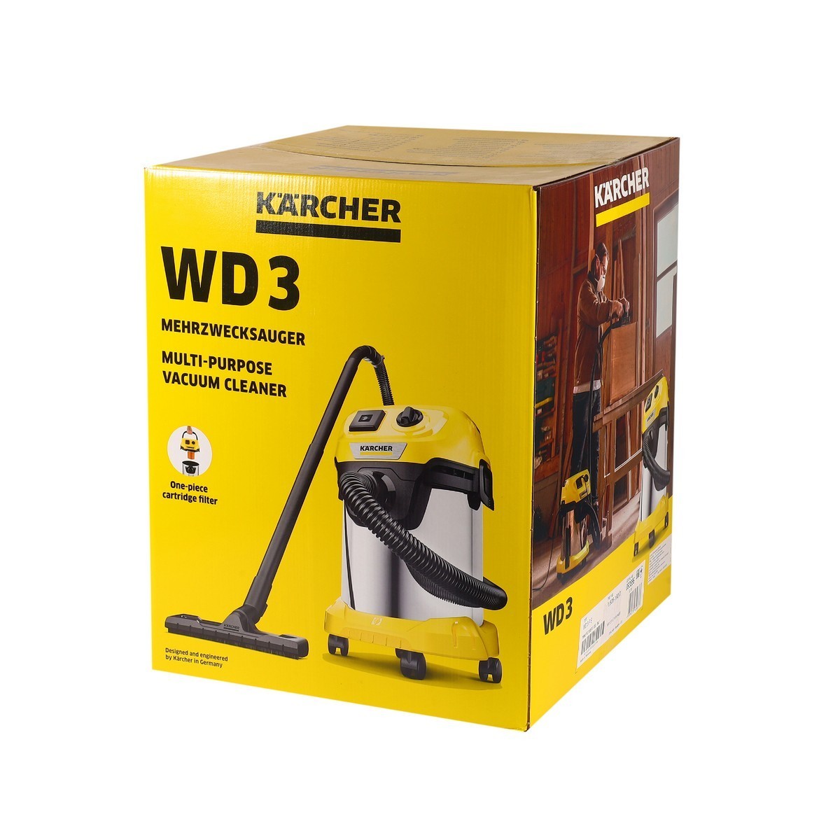 KARCHER เครื่องดูดฝุ่นแบบเปียกและแห้ง 1,000 วัตต์ รุ่น WD 3PSV - Image 3