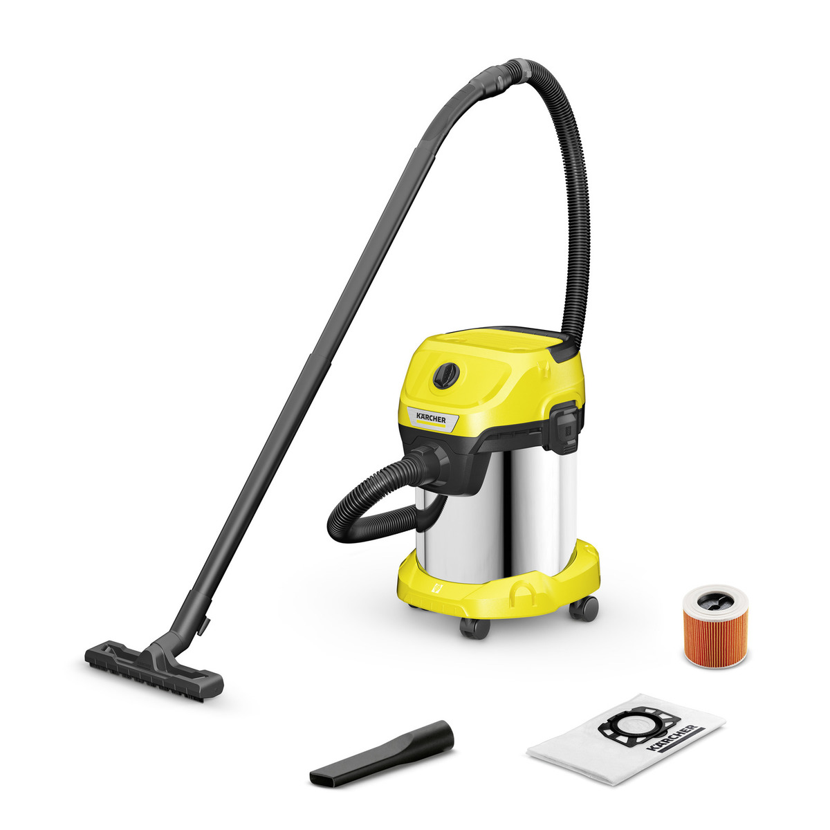 KARCHERเครื่องดูดฝุ่น น้ำ - แห้ง อเนกประสงค์ ขนาด 17 ลิตร รุ่น WD3SV