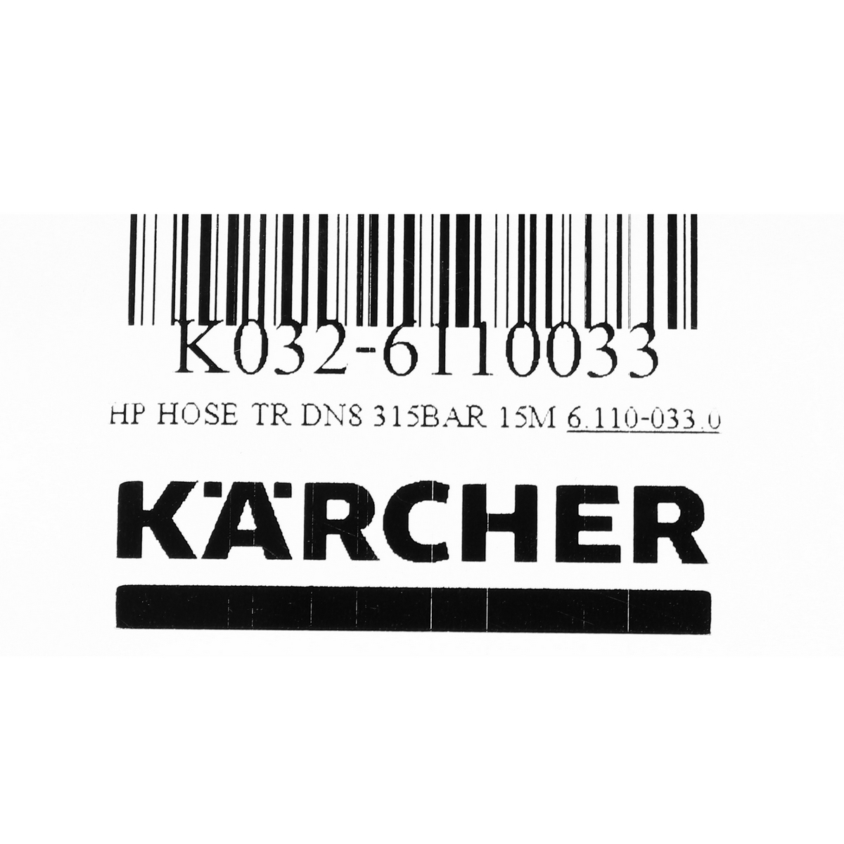 KARCHER อะไหล่ HP HOSE TR รุ่น DN8 315BAR 15M - Image 4