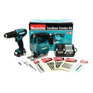 MAKITA รุ่น CLX230X1 ชุด COMBO KIT 12V สว่านกระแทก-สว่านอิมแพคไร้สาย แบตเตอรี่ 2 ก้อน แท่นชาร์จ พร้อมอุปกรณ์เสริม