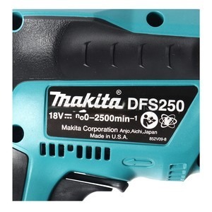 MAKITA รุ่น DFS250Z ไขควงไฟฟ้าไร้สาย 18 โวลต์ ไม่รวมแบตเตอรี่และแท่นชาร์จ - Image 2