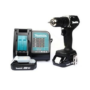 MAKITA รุ่น DHP487YX2B สว่านกระแทกไร้สาย 18 โวลต์ ขนาด 13 มม. รวมแบตเตอรี่-แท่นชาร์จ