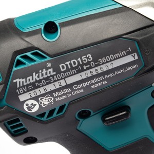 MAKITA สว่านอิมแพคไร้สาย 18 โวลต์ รุ่น DTD153RFE - Image 6