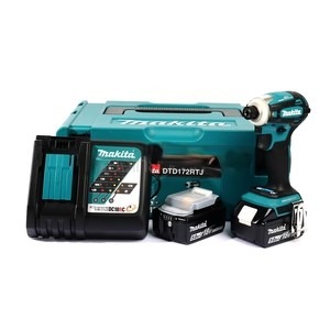 MAKITA รุ่น DTD172RTJ สว่านไขควงกระแทกไร้สาย 18 โวลต์ 1/4 นิ้ว รวมแบตเตอรี่และแท่นชาร์จ - Image 4