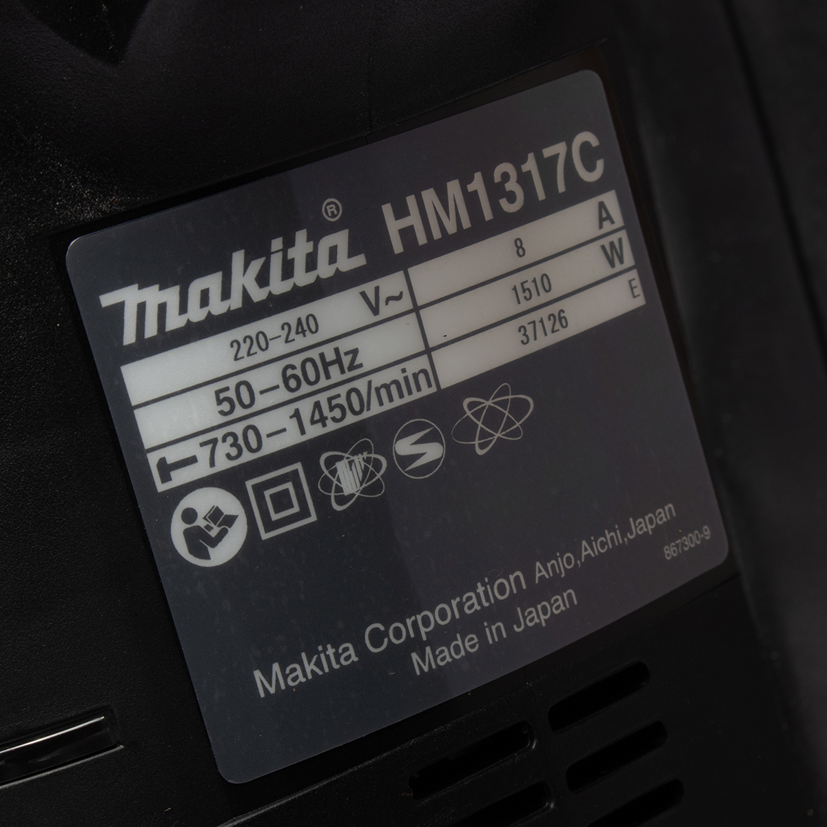 MAKITA รุ่น HM-1317C เครื่องสกัดไฟฟ้า 25 จูล ขนาด 30 มม. - Image 4