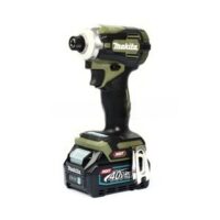 MAKITA รุ่น TD001GD105 สว่านไขควงกระแทกไร้สาย 40 โวลต์ 1/4 นิ้ว แรงบิดสูงสุด 220 นิวตันเมตร สีเขียว รวมแบตเตอรี่และแท่นชาร์จ