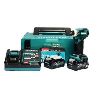 MAKITA รุ่น TD001GD201 สว่านไขควงกระแทกไร้สาย 40 โวลต์ 1/4 นิ้ว รวมแบตเตอรี่และแท่นชาร์จ - Image 6