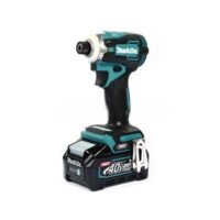 MAKITA รุ่น TD001GM101 สว่านไขควงกระแทกไร้สาย 40 โวลต์ 1/4 นิ้ว รวมแบตเตอรี่และแท่นชาร์จ