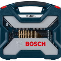 BOSCH รุ่น 100-piece Bosch X-Line TiN-coated set for wood, masonry and metal