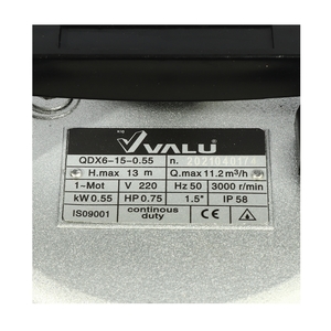 VALU ปั๊มแช่ ปั๊มไดโว่ ปั๊มจุ่ม รุ่น QDX6-15-0.55 - Image 5