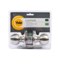 YALE ลูกบิดห้องน้ำหัวกลม75มม สีสแตนเลส รุ่น VCA5222