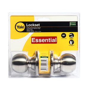YALE ลูกบิดประตูห้องน้ำ หัวกลม จานเล็ก 5140 รุ่น EKN-VCA5142US32D