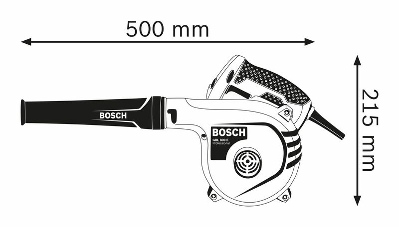 BOSCH เครื่องเป่าลมพร้อมชุดดูดฝุ่น 820 วัตต์ รุ่น GBL82-270 - Image 2