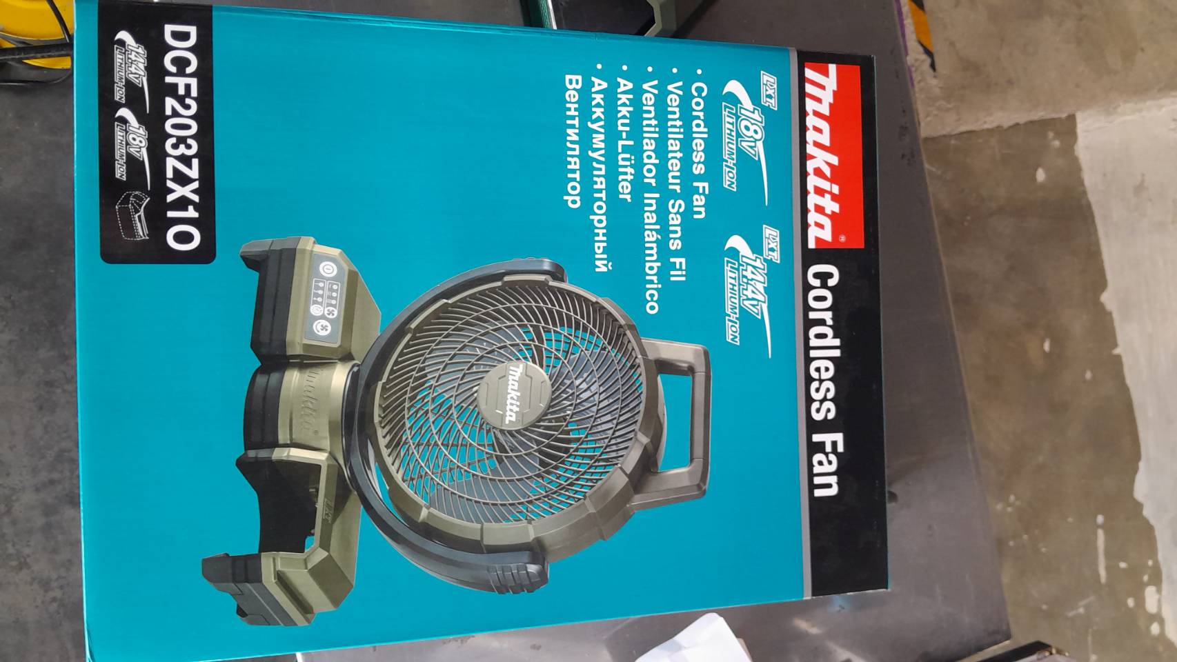 MAKITA รุ่น DCF203ZX1O พัดลมไร้สาย 18 โวลต์ ขนาด 9 นิ้ว (ไม่รวมแบตเตอรี่-แท่นชาร์จ) - Image 4