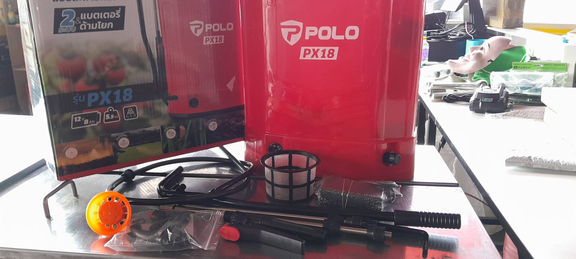 POLO เครื่องพ่นยาแบตเตอรี่ 2IN1 รุ่น PX18