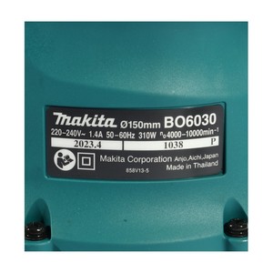 MAKITA รุ่น BO6030 เครื่องขัดกระดาษทรายกลมสั่นสุ่ม ขนาด 6 นิ้ว (150 มม. ) กำลังไฟ 310 วัตต์ - Image 6