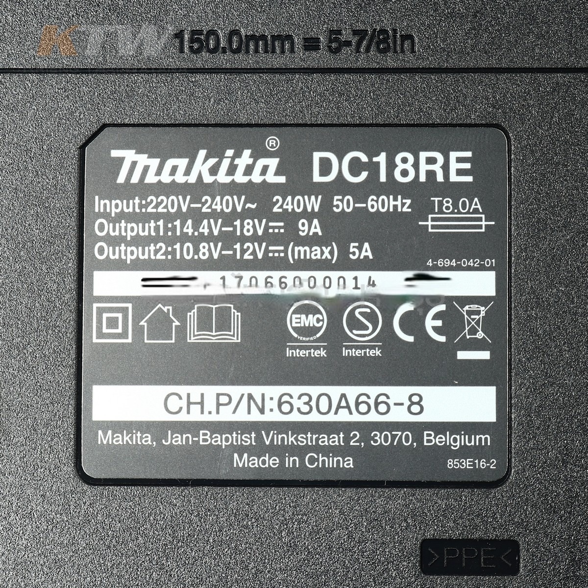 MAKITA รุ่น DC18RE เครื่องชาร์จแบตเตอรี่ 12 - 18 โวลต์ (ชาร์จเร็ว) - Image 2