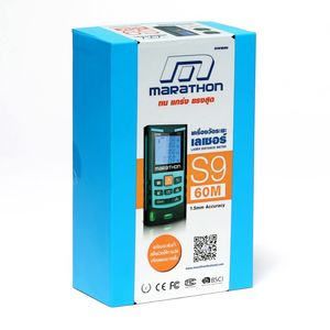MARATHON เครื่องวัดระยะทางเลเซอร์60ม.+ระดับน้ำ รุ่น S9 - Image 5