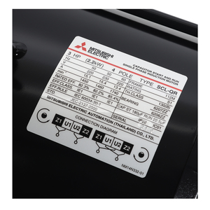 MITSUBISHI มอเตอร์ รุ่น SCL-QR กำลัง 3 แรงม้า - Image 3