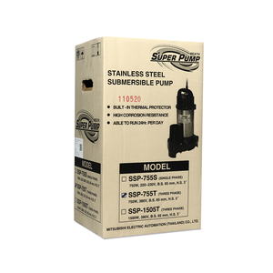 MITSUBISHI ปั๊มแช่แสตนเลส 3"(1 HP) 3สาย รุ่น SSP-755T - Image 3