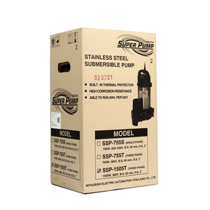 MITSUBISHI ปั๊มแช่แสตนเลส 3"(2 HP) 3สาย รุ่น SSP-1505T - Image 3