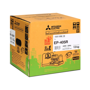 MITSUBISHI ปั๊มน้ำอัตโนมัติ (ถังเหลี่ยม) รุ่น EP-405R - Image 4
