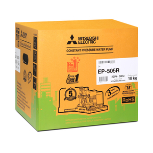 MITSUBISHI ปั๊มน้ำอัตโนมัติ (ถังเหลี่ยม) รุ่น EP-505R - Image 4