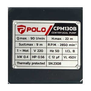 POLO ปั๊มหอยโข่ง รุ่น CPM-130B - Image 6