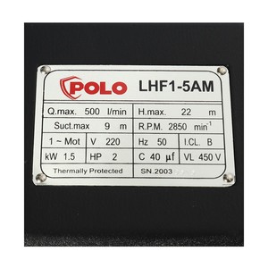 POLO ปั๊มหอยโข่ง รุ่น LHF1-5AM - Image 5