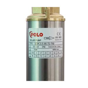 POLO ปั๊มบาดาล โซล่าเซลล์ DC ขนาด 3 นิ้ว รุ่น 3DPC3.5-95-72-750 - Image 2