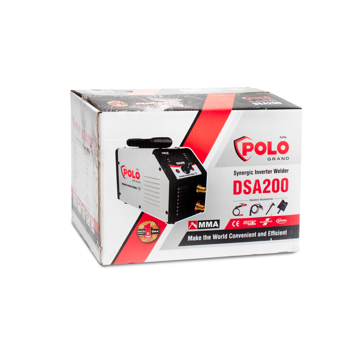 POLO เครื่องเชื่อม DSA200 SYNERGIC ARC200A,1PH - Image 4