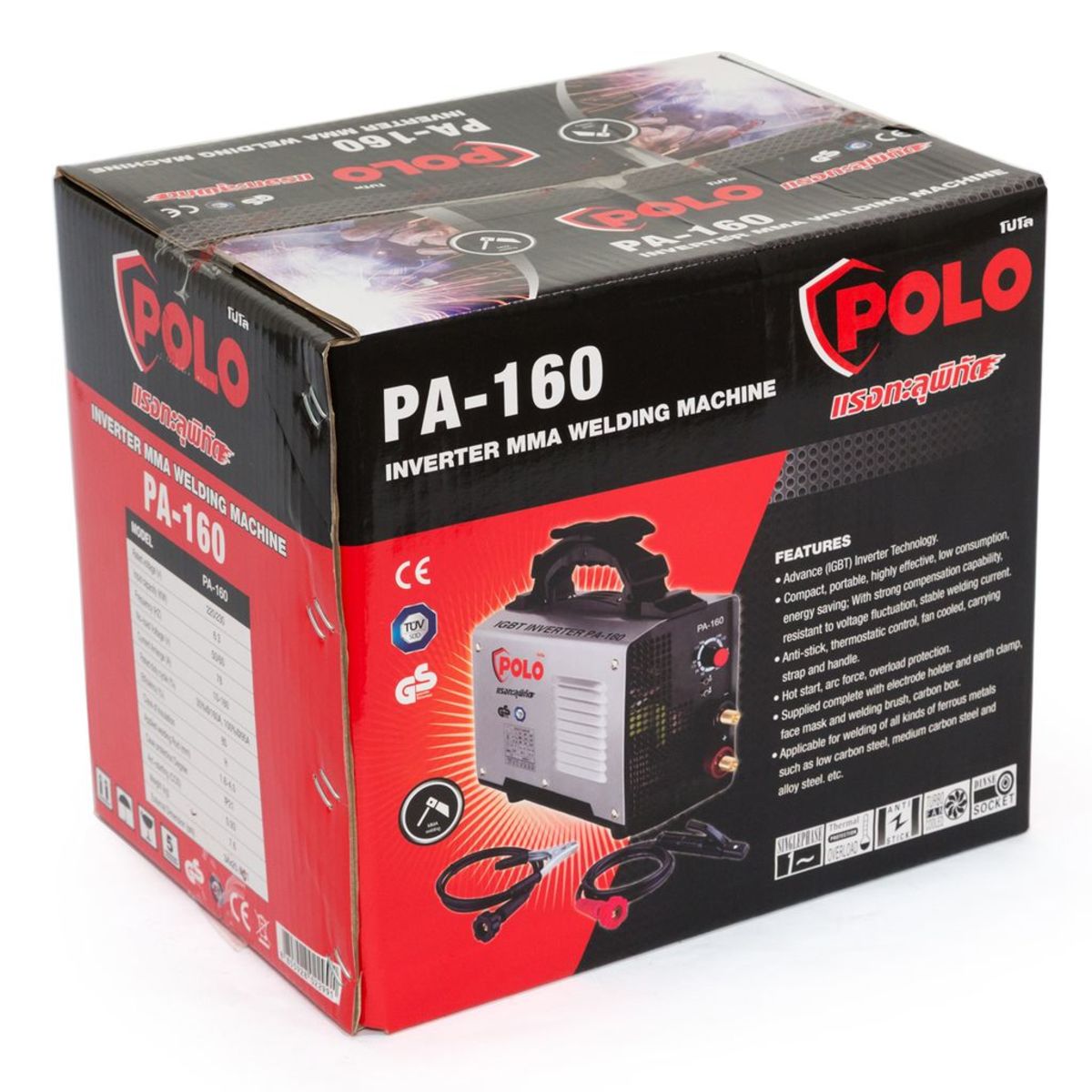 POLO เครื่องเชื่อม ARC MMA Inverter กระแสไฟเชื่อม 10-160 แอมป์ รุ่น PA160 - Image 4